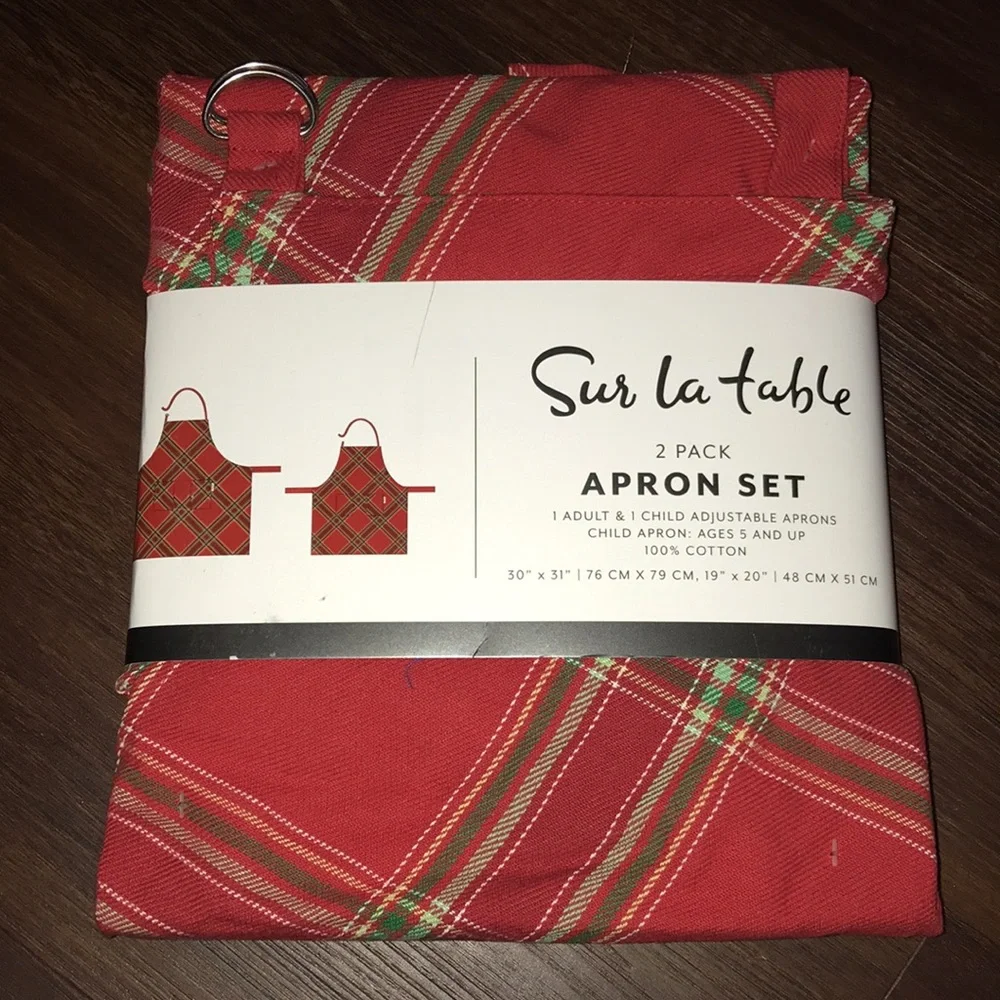 Sur La Table Parent & Me Matching Striped Aprons Brand New With Tags